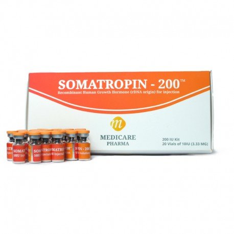 Somatropina 200 ui – 20 fiale – Medicare Pharma